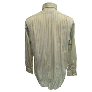 Chemise Polo Ralph Lauren Regent M L Verte Bleue Rayures Classic Fit Shirt
