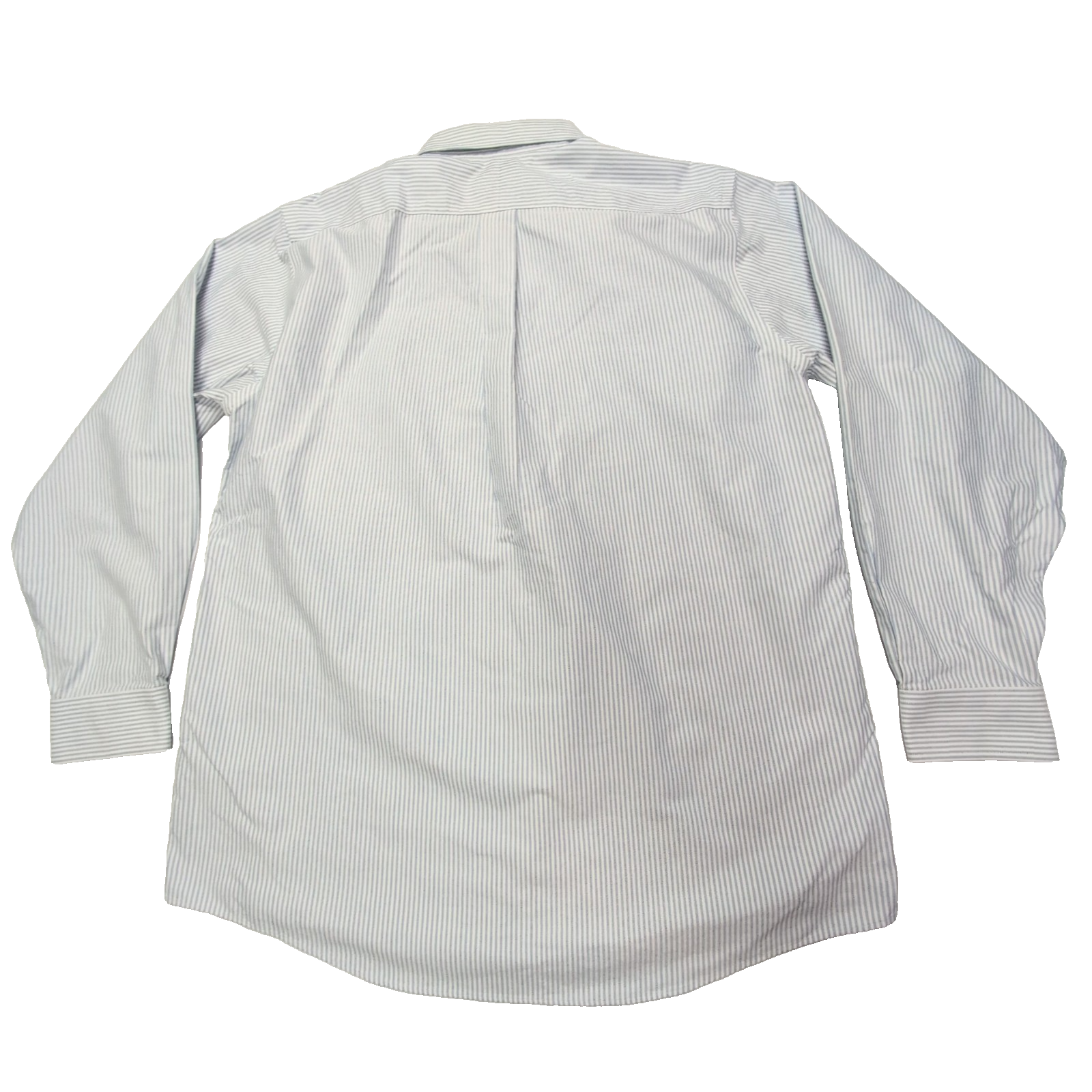 Chemise L.L. Bean à rayures bleues taille L #118e
