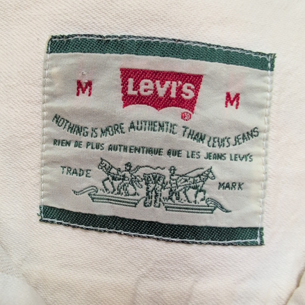 Chemise LEVI'S Homme M Blanc Cassé en Jean Manches Longues Poches
