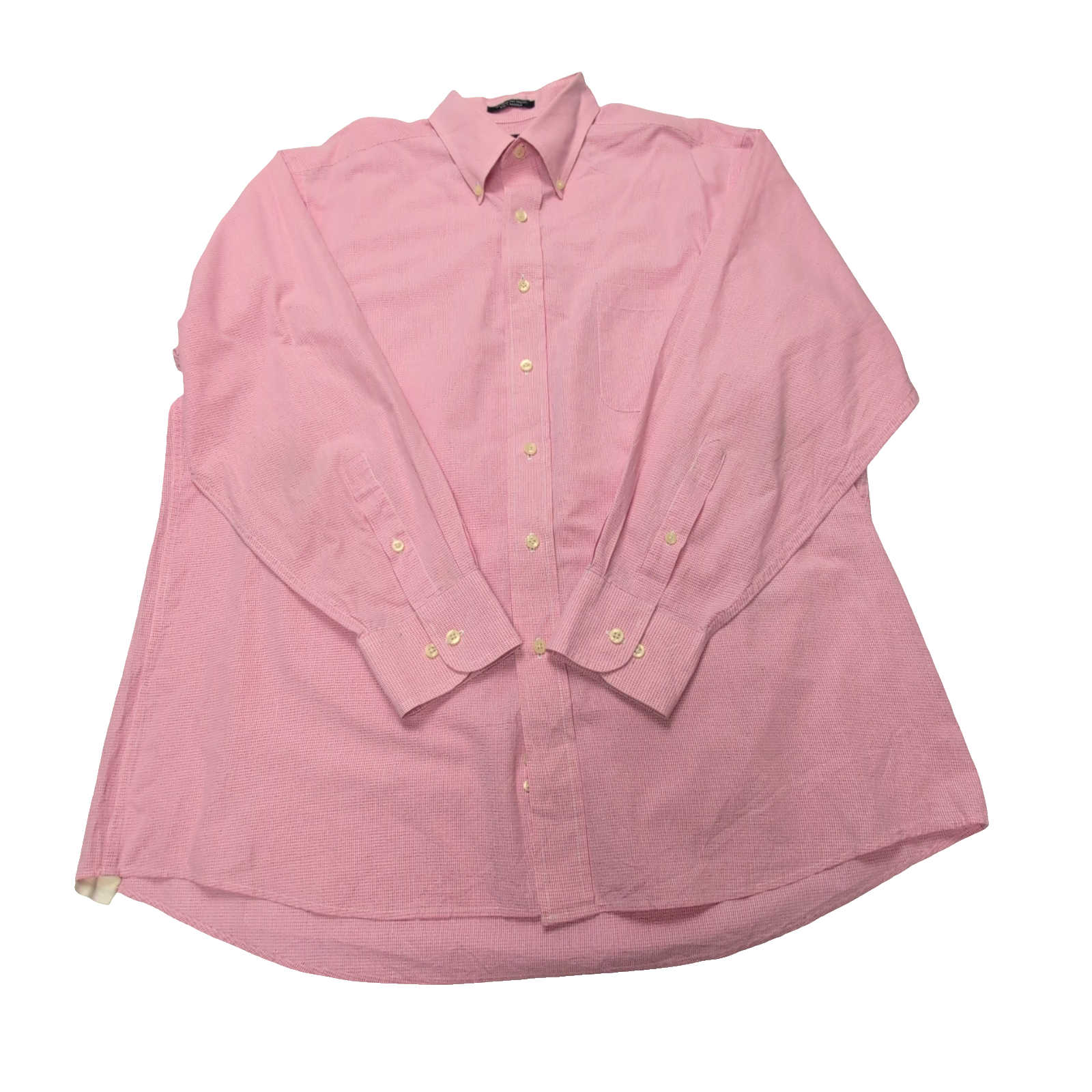 Chemise Chaps rose à petits carreaux taille L #50e