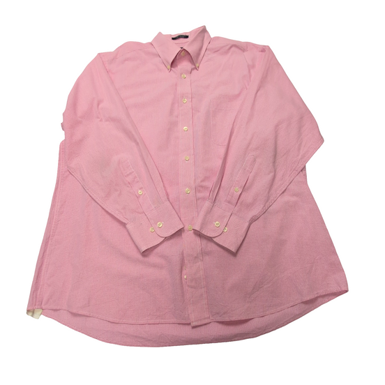 Chemise Chaps rose à petits carreaux taille L #50e