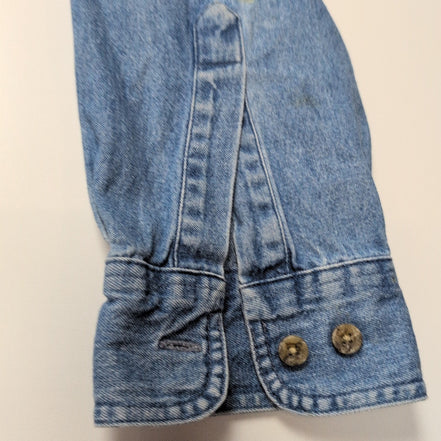Chemise Dickies L Jean Bleu 100% Coton Poche Logo Manches Longues