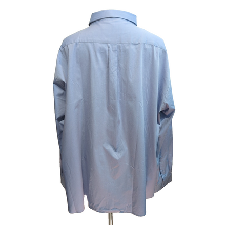 Chemise Henbury 5XL Neuve Bleu Uni Grande Taille Coton Poche Manches longues