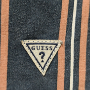 Chemise manches courtes Guess noir à rayures taille M #119msch