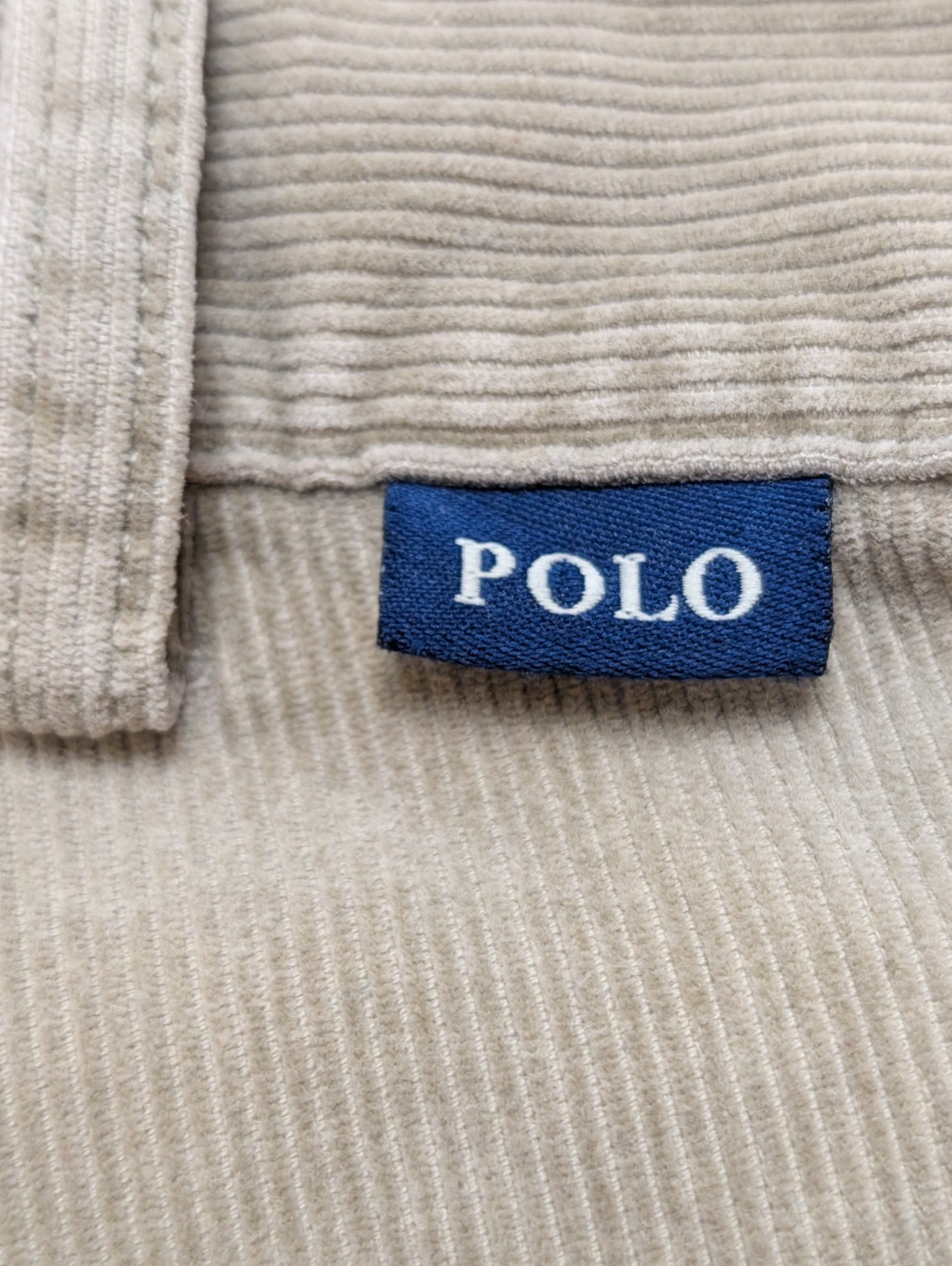 Pantalon Velours Fin Cargo Polo Ralph Lauren W35 L32 Crème Très Bon État