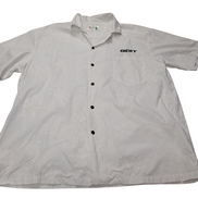 Chemise hawaïenne Ky's blanche palmiers Made in Hawaii USA taille XL #706 hawaii