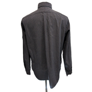 Chemise Ralph Lauren Taille L Classic Fit Gris Rouge Carreaux Logo Brodé Coton