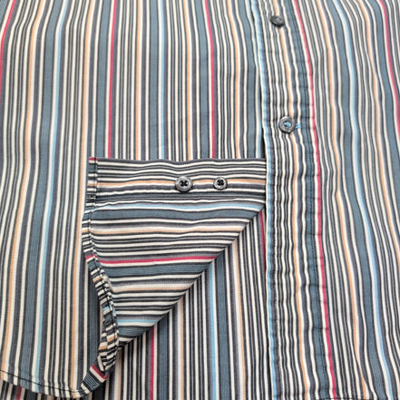 Chemise Nautica M multicolore à rayures coton manches courtes