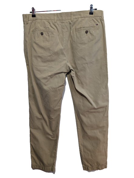 Pantalon Chino TOMMY HILFIGER Beige 🌿 Taille W36 L32 🌿 Coupe Taylored Fit Chic