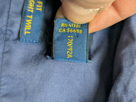 Chemise Ralph Lauren Manches Courtes Slim Fit Bleu Marine Taille S