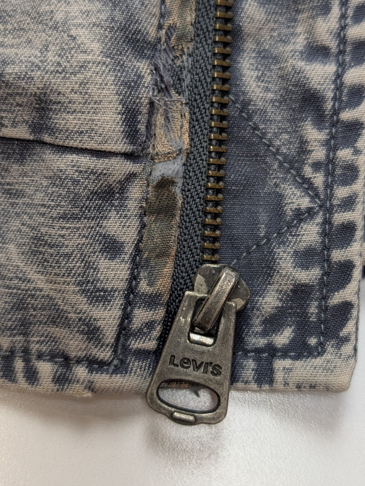 Levi's Vintage Blouson Bomber Coton Effet Jean Délavé M TBE | 293BSR