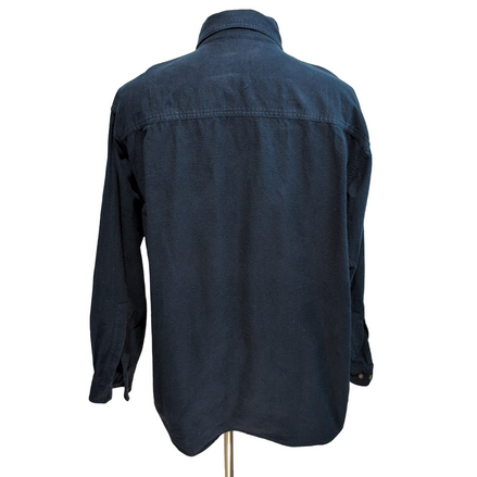 Chemise Levi's XXL Bleu Marine Chamoisée 100% Coton 2 Poches manches longues