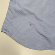 Chemise Ralph Lauren Slim Fit S Bleu Clair Logo Rose Coton Manches Longues