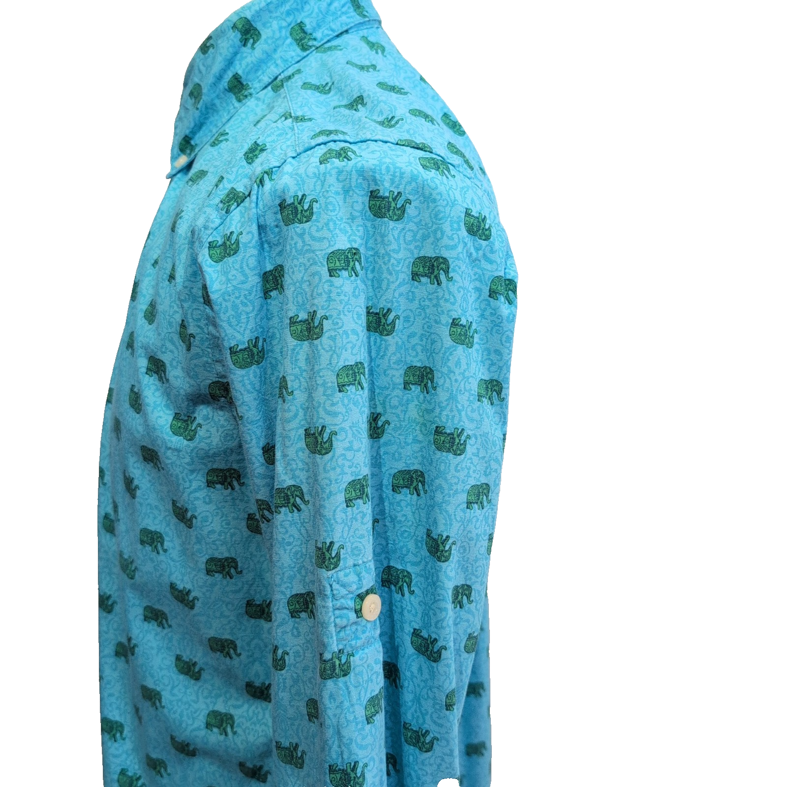 Chemise Tommy Hilfiger Slim Fit Bleue Motifs Éléphants - Taille S