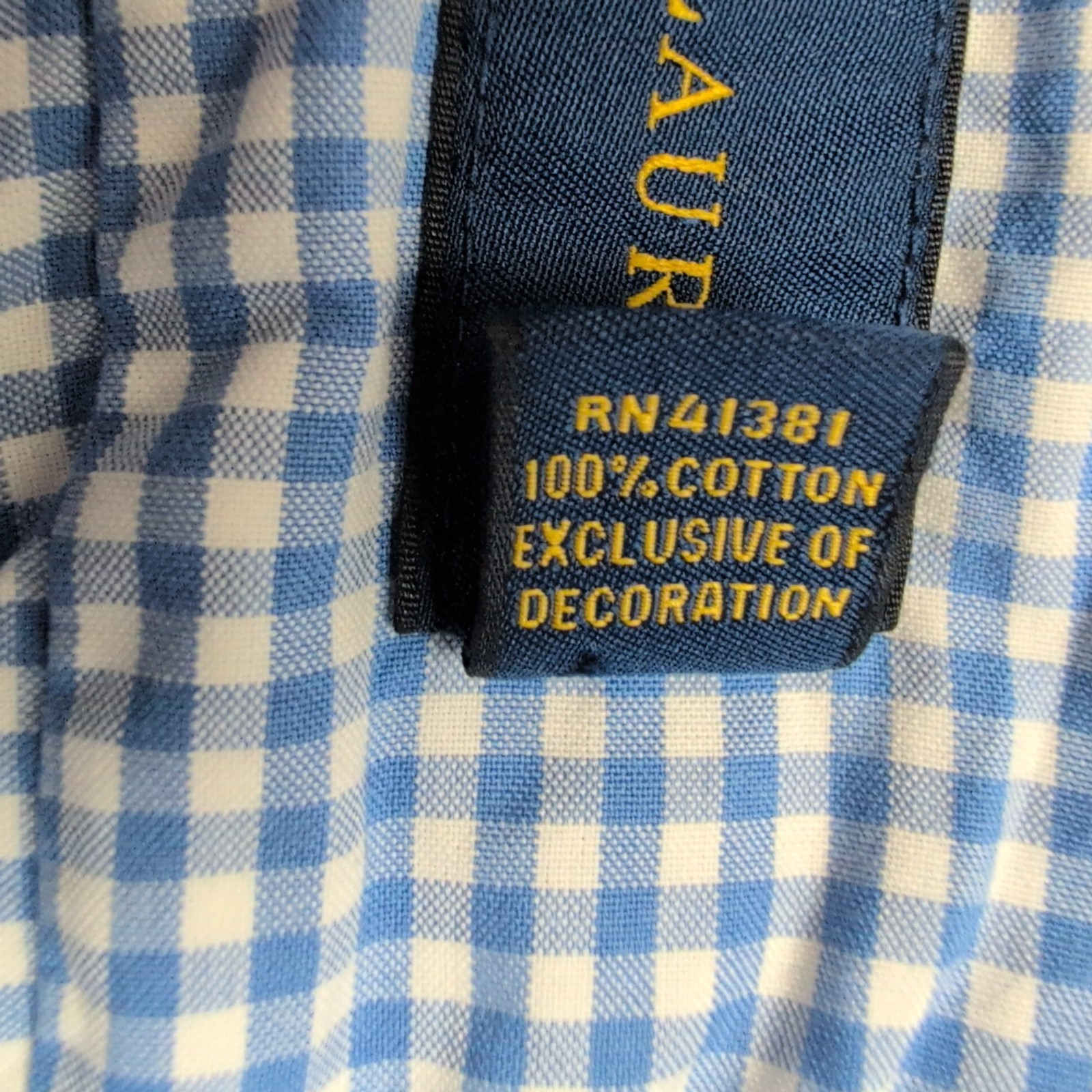Chemise Ralph Lauren XL Bleu Ciel Petits Carreaux Logo Rose Button Down Shirt