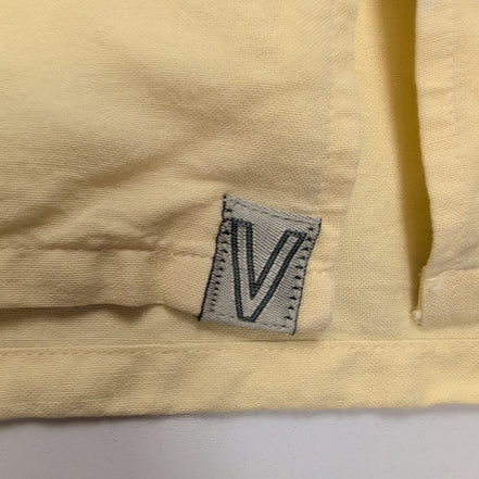 Chemise Hawaïenne Visitor XL Lin Rayonne Style Cuba Panama Jaune Pâle