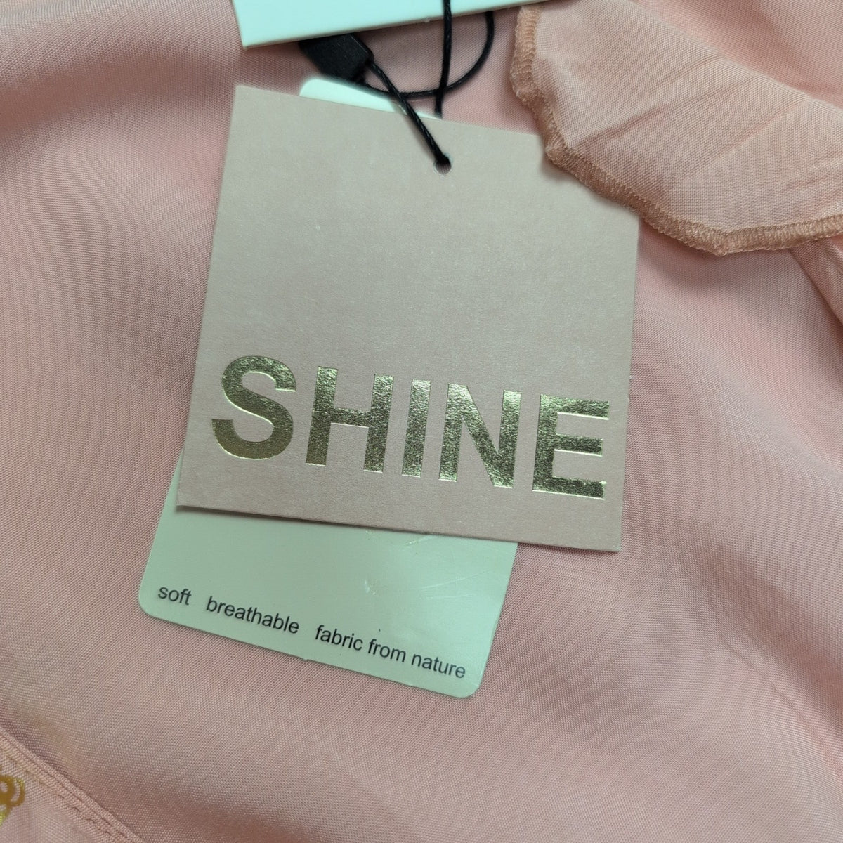Haut Alex & Parker Femme L Rose Saumon Cache-Cœur Papillons Dorés Neuf