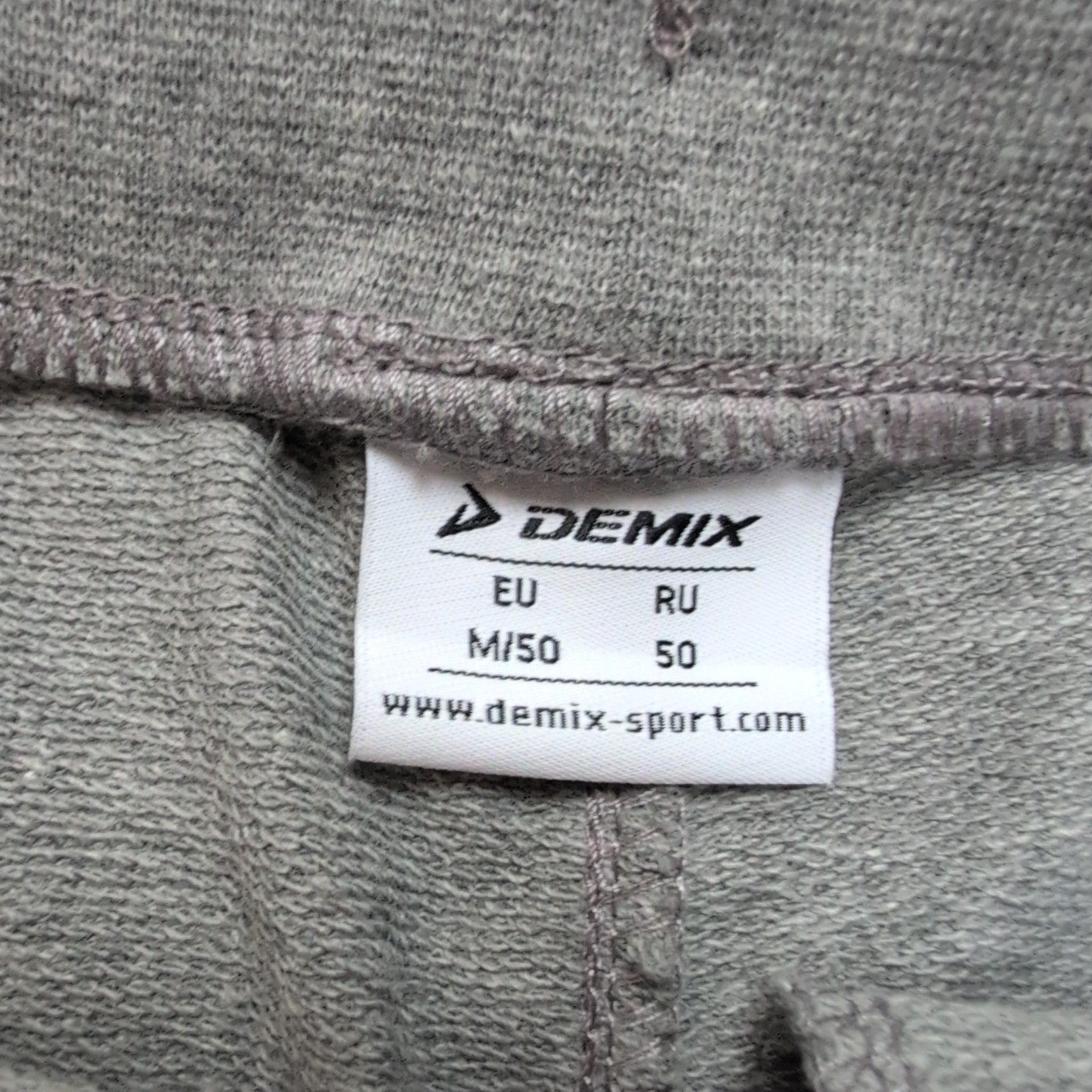Short Homme M Demix Gris Sport Coton Stretch Neuf avec Étiquette