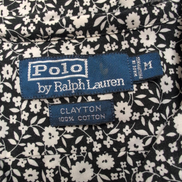 Chemise Polo Ralph Lauren Clayton M Noire Fleurie Hawaïenne Manches Courtes