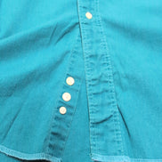 Chemise Wrangler Cowboy Cut Made in USA Taille L / XL Vert Western