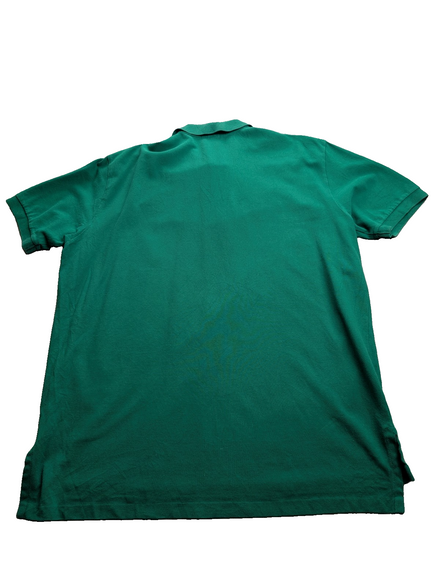 Polo manches courtes Polo Ralph Lauren XL vert foncé logo violet coton