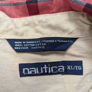 CHEMISE NAUTICA FLANELLE XL ROUGE VERTE Carreaux VINTAGE Lumberjack