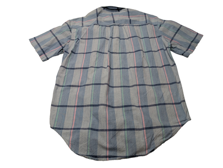 Chemise manches courtes Dockers bleu et rose à carreaux taille M #187msch