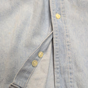 Hard Rock Cafe chemise vintage jean bleu clair logo brodé XL