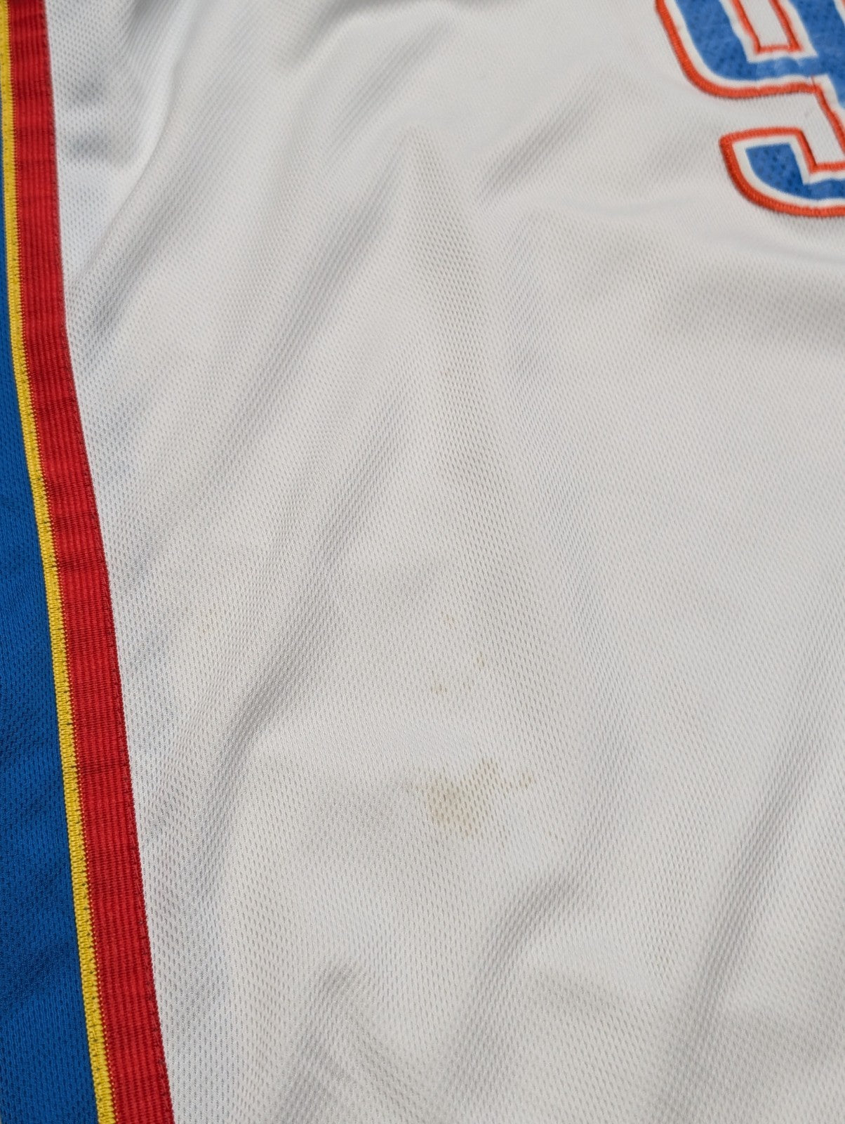 ADIDAS NBA Maillot L THUNDER IBaka #9 Blanc VINTAGE OKC Jersey Basketball