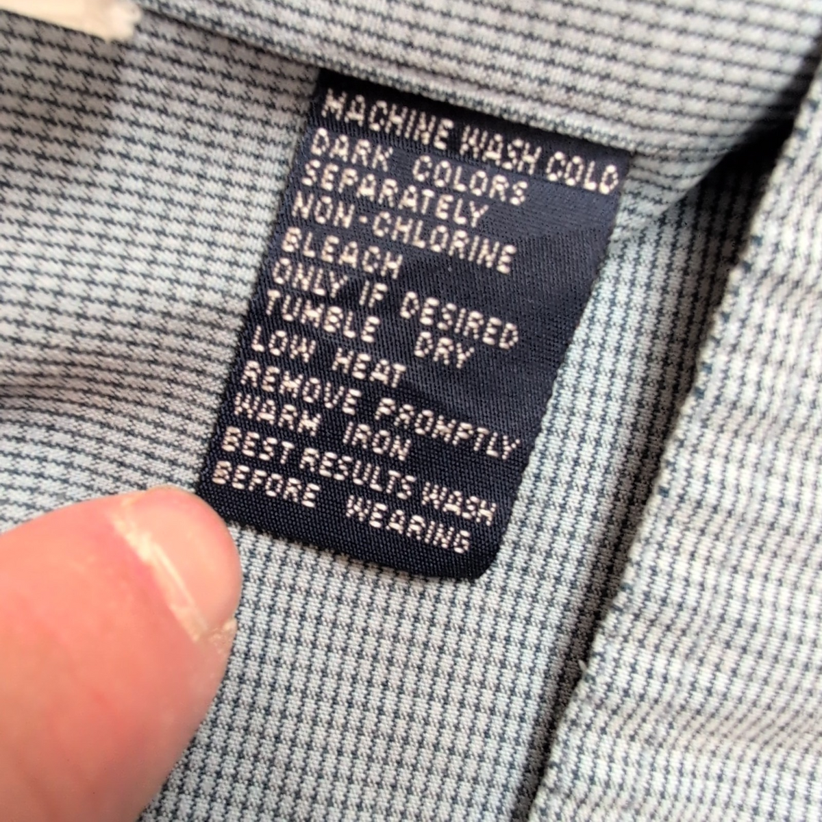 Chemise Chaps Ralph Lauren L Bleu Clair Carreaux Logo Rayonne Manches Courtes