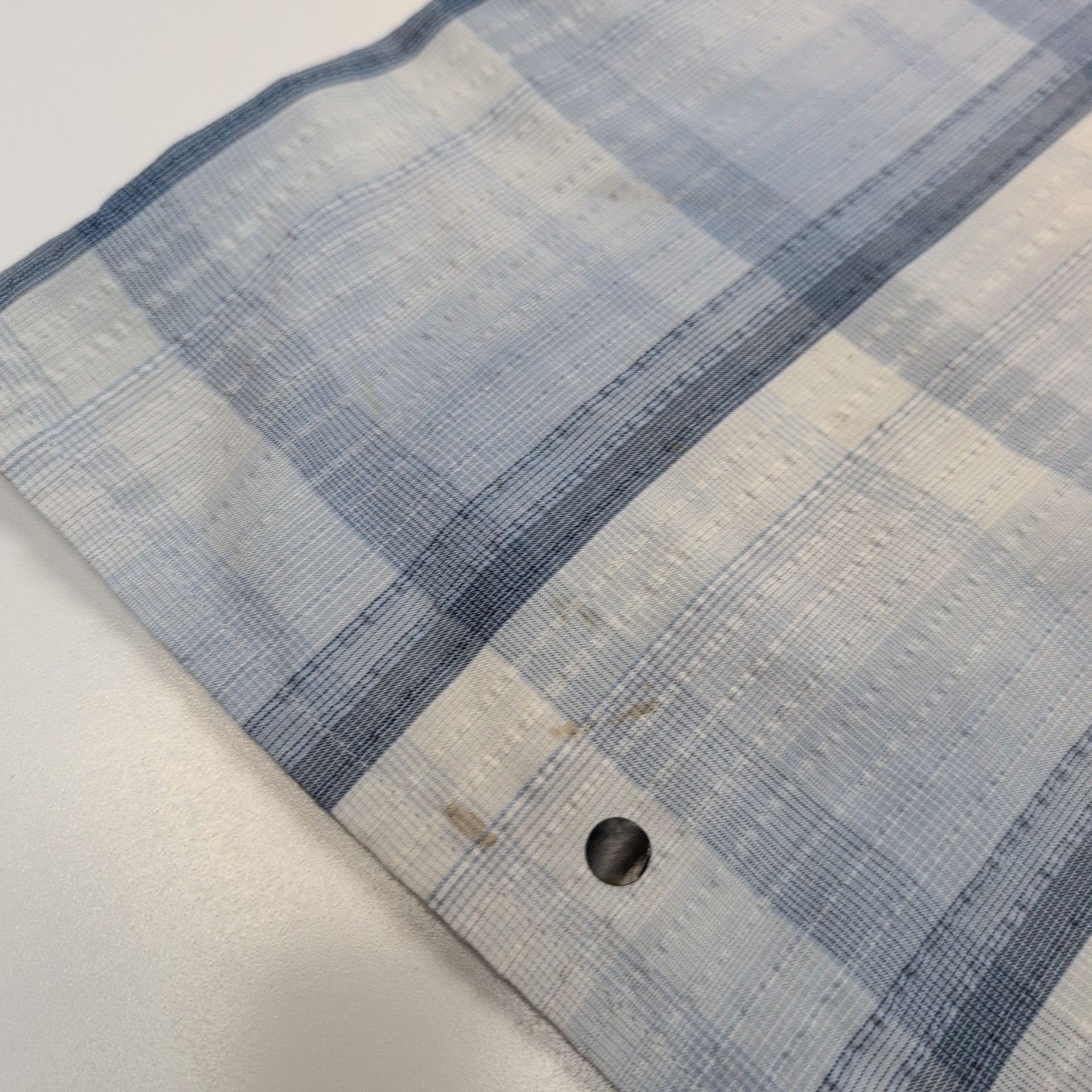 Chemise Patagonia L Bleu Carreaux Bio 65% Polyester 35% Coton Manches courtes