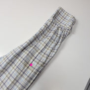 Chemise Lacoste XL 44 Made in France Carreaux Bleu Logo Poche manches longues