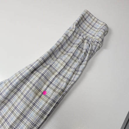 Chemise Lacoste XL 44 Made in France Carreaux Bleu Logo Poche manches longues