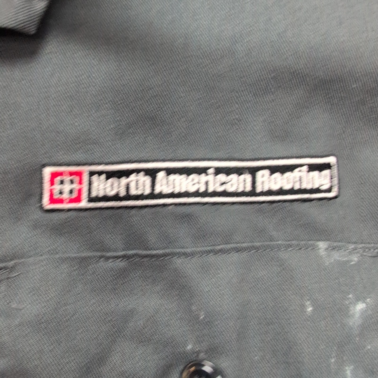 Chemise Dickies L Gris Workwear North American Roofing Vintage