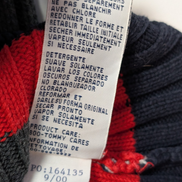 Pull TOMMY HILFIGER Femme Col Montant Maille Côtelée Multicouleurs Taille M