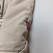 Blouson Veste Levis Homme L Doublé Sherpa Crème Beige Vintage Fermeture Zip