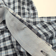 Chemise manches courtes Tommy Hilfiger bleue à carreaux taille L homme 1 poche