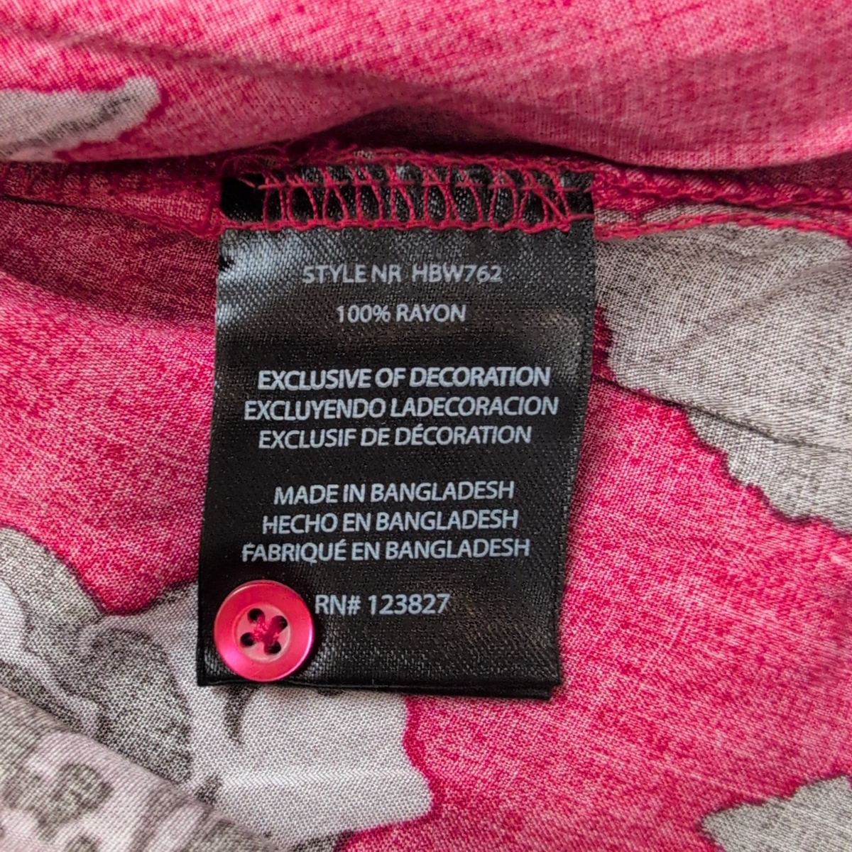 Haut Femme Harvé Bernard Taille S Rouge Fleuri Rayonne Neuf Étiquette