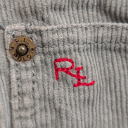 Pantalon Velours Côtelé Polo Ralph Lauren W28 L28 Gris Homme Vintage Jean