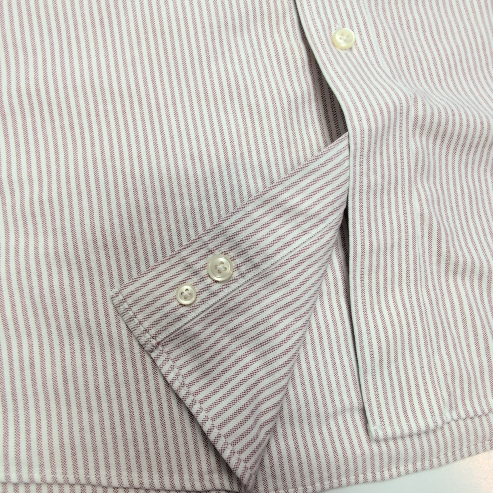 Chemise L.L. Bean rouge à rayures 1 poche taille L/XL