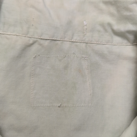 Chemise Hawaïenne Vert Pâle Palmiers Noir Coton XXL Boutons Bois