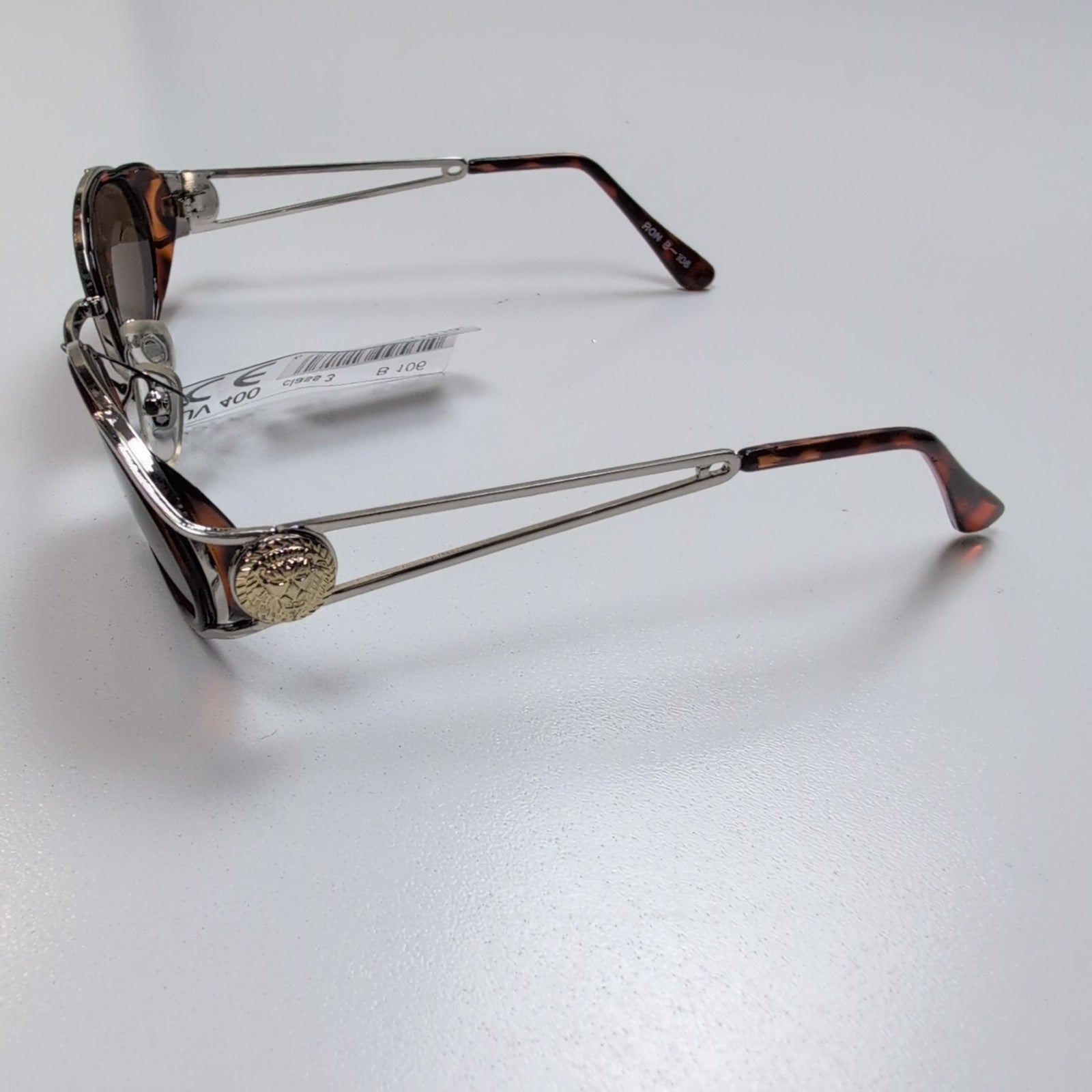 Lunettes de soleil Y2K Aesthetic Luxe Tête de Lion Branche Large