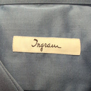 Chemise Ingram 2XL Bleu Uni 100% Coton Neuve Sans Étiquette Italie