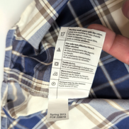 Chemise Carhartt Relaxed Fit M bleu blanc à carreaux coton manches courtes