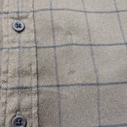 Chemise LEVI'S Commuter Flanelle Kaki & Noir Manches Longues - Taille XXL