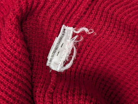 Pull Ralph Lauren (Lauren) Femme XL Rouge Foncé Capuche Plaque Logo 🏷️