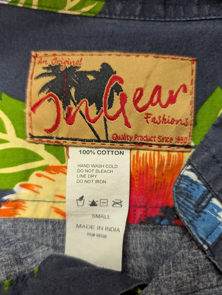 Chemise hawaïenne On Gear Fashions fleurie manches courtes taille S #675 hawaien