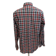 Chemise J.Crew L XL Bleu Rouge Carreaux 100% Coton Poche manches longues
