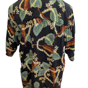 Chemise Hawaïenne Straight Down Made in USA Motif Guitare - Taille L