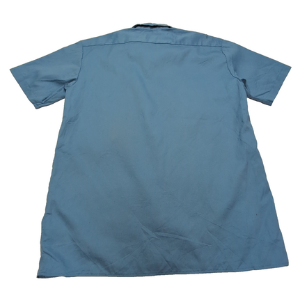 Chemise Dickies bleu clair uni manches courtes brodée taille M homme